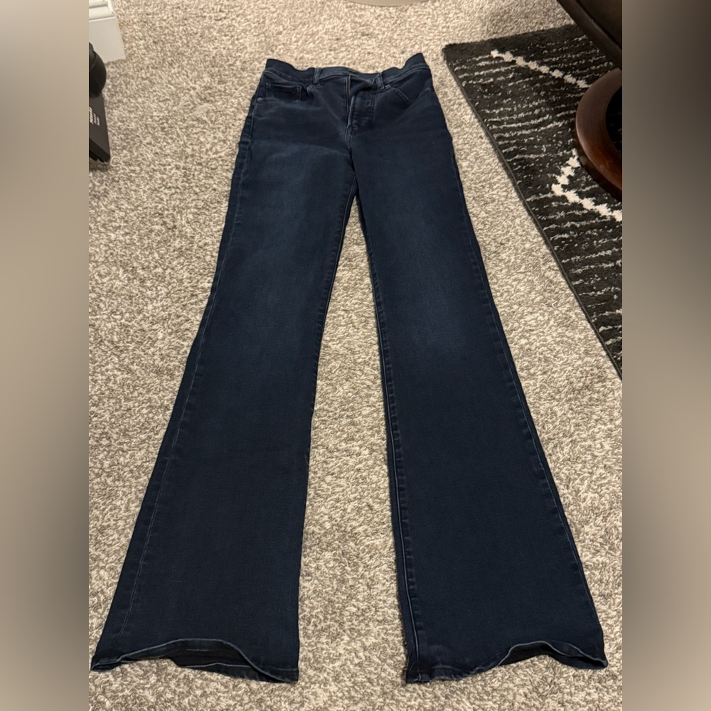 Express Women's Navy Flare Jeans